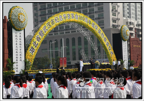 湖北省暨武汉市纪念辛亥革命100周年缅怀英烈祭奠仪式(图2)