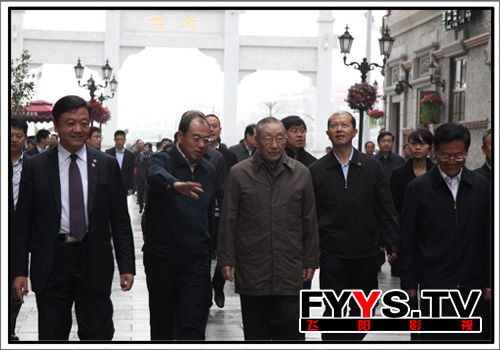 李岚清同志视察楚河汉街(图4)